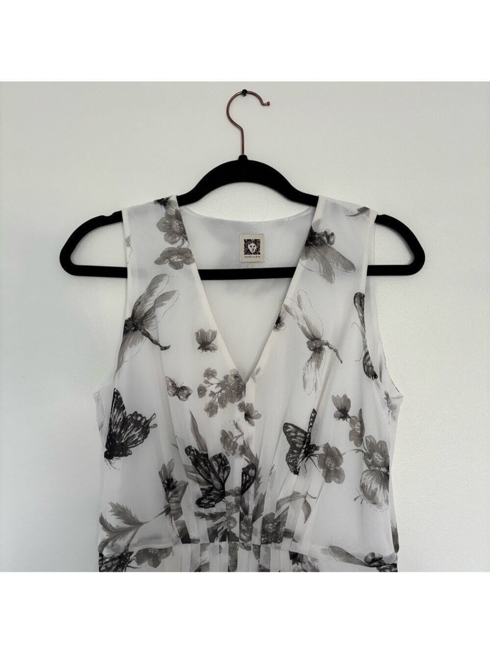 Anne Klein Butterfly Fit & Flare Dress - Picture 3 of 4